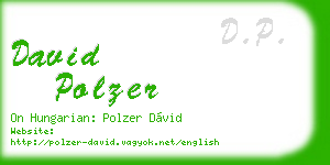 david polzer business card